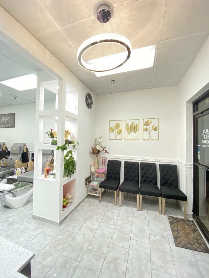 Reception seating inside 8001 Nails & Spa