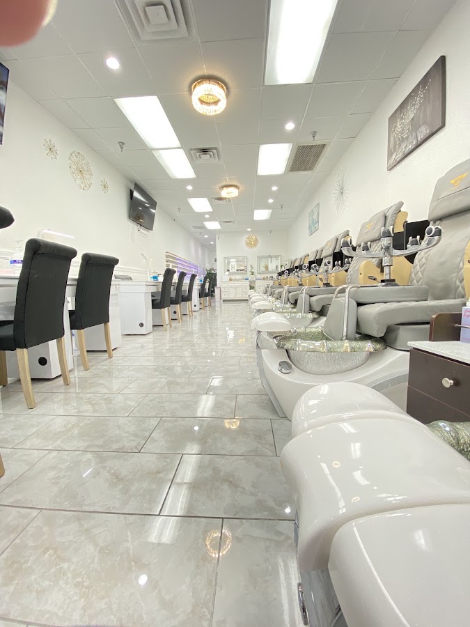 Salon pedicure chairs at 8001 Nails & Spa