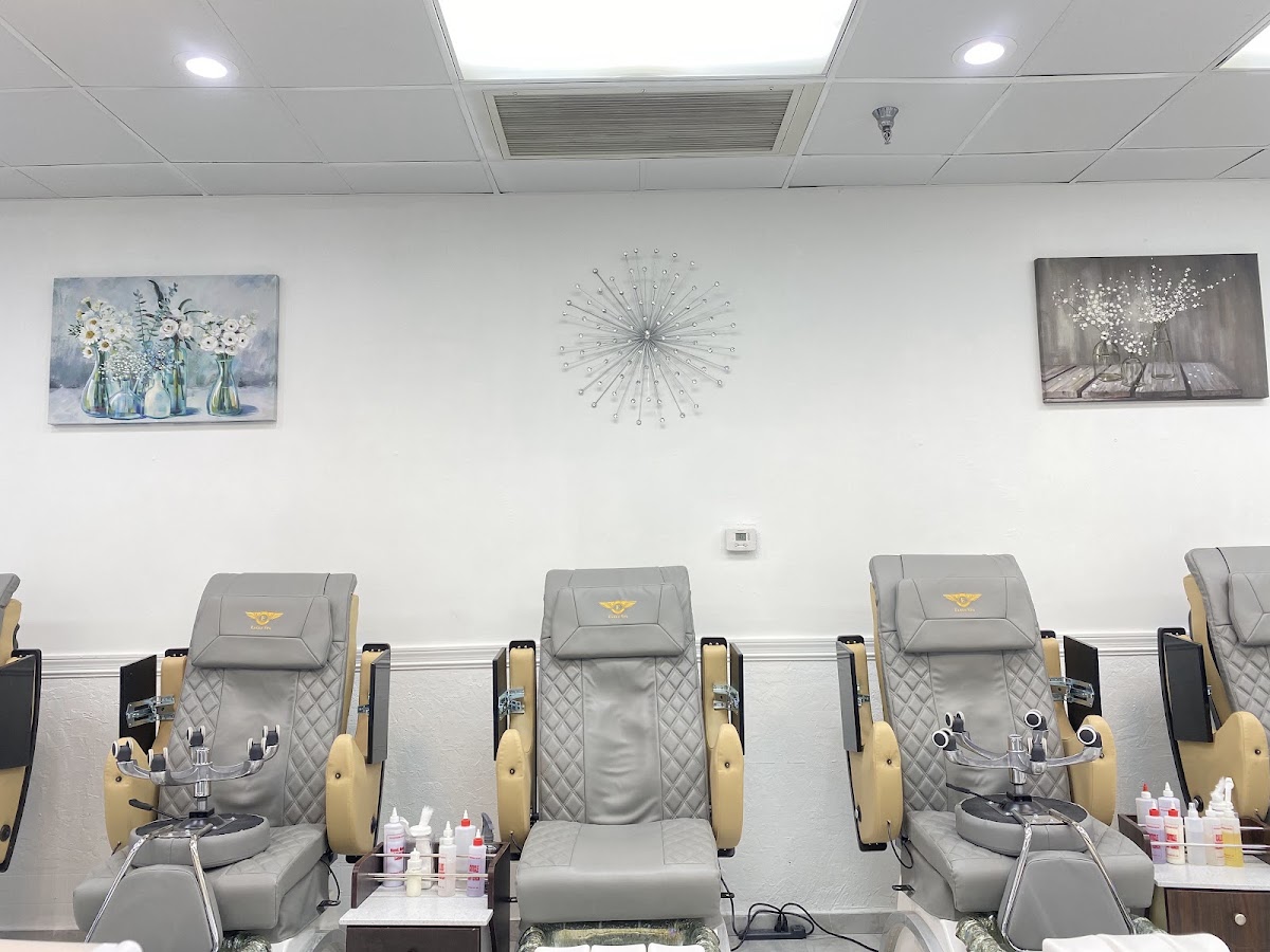 Nail color wall inside 8001 Nails & Spa