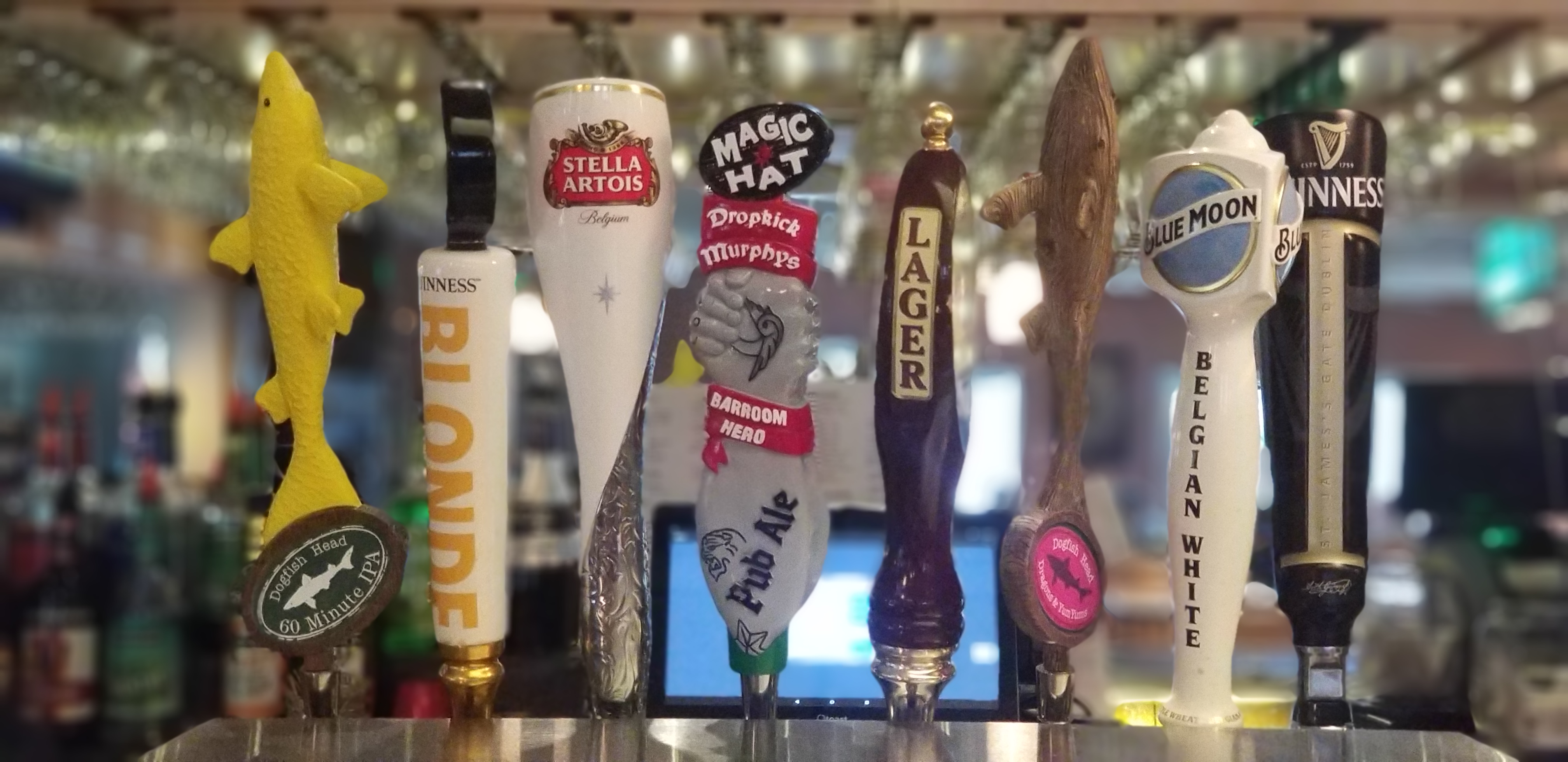 Beer taps at Alice's Family Restaurant