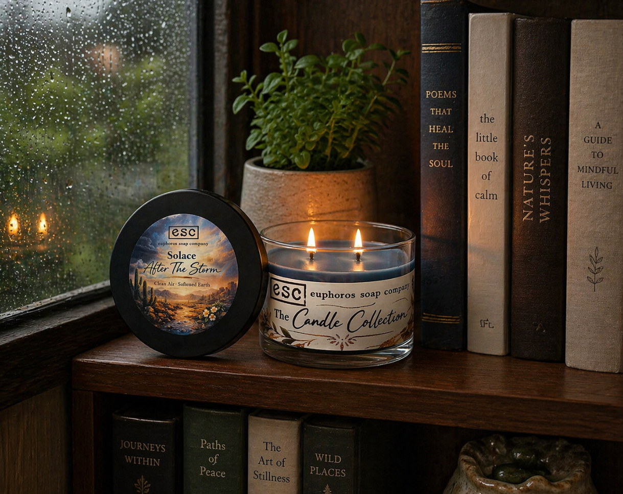 Moody Euphoros candle scene