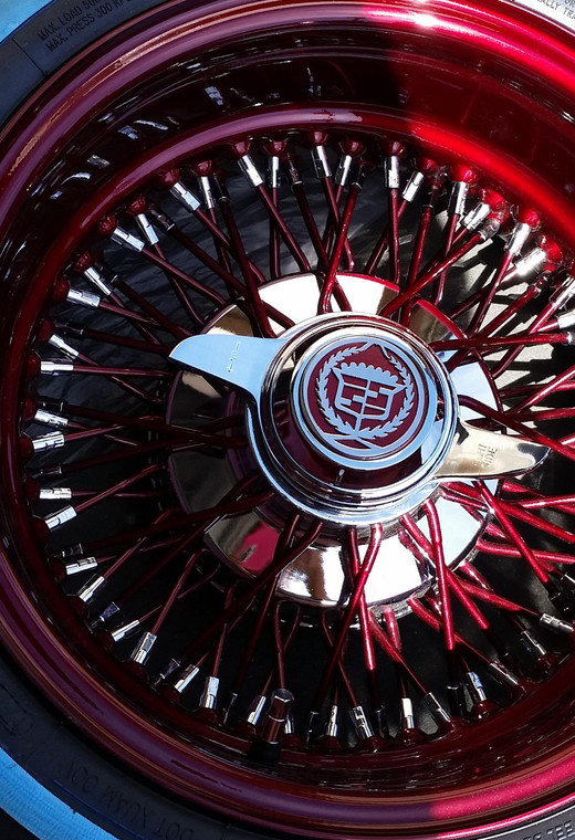 Color wire wheel finish